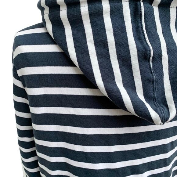 JAG Jeans Edie Zip Up Hoodie Jacket Navy Striped Nautical Women’s XL - Picture 11 of 16